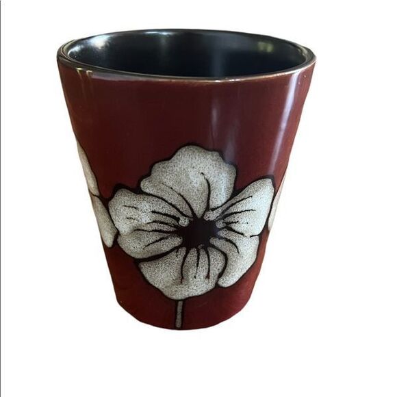 Pfaltzgraff Poppy Flower Brown Fall Autumn Coffee Mug Cup - Picture 3 of 6